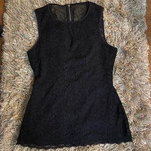 Express sleeveless lace top